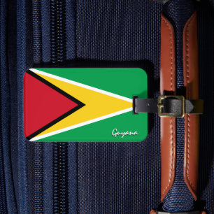 Guyana-Bagagelabels, patriottische Guyana-vlag Bagagelabel