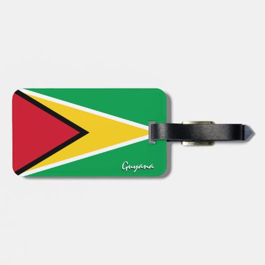 Guyana-Bagagelabels, patriottische Guyana-vlag Bagagelabel (Achterkant horizontaal)