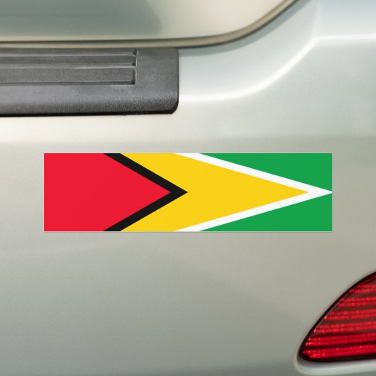 Guyana Bumpersticker (Op auto)