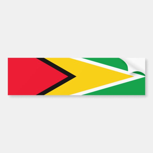 Guyana Bumpersticker (Voorkant)