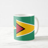 Guyana Drapeau Céramique Café Mug (Devant droit)