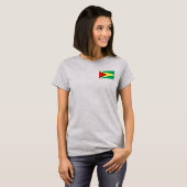 Guyana Drapeau et carte t-shirt (Devant entier)