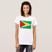 Guyana Drapeau x Carte T-shirt (Devant entier)