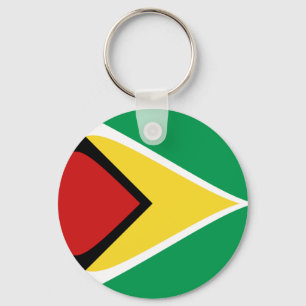 Guyana Fisheye Flag Sleutelhanger