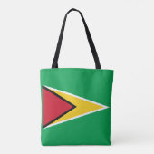 Guyana Flag Canvas tas (Achterkant)