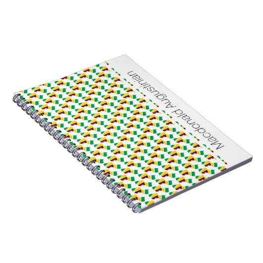 GUYANA Flag Custom Add Your Name Notebook Journal (Côté Droit)