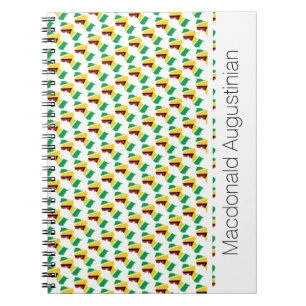 GUYANA Flag Custom Add Your Name Notebook Journal