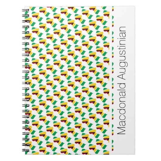 GUYANA Flag Custom Add Your Name Notebook Journal (Devant)