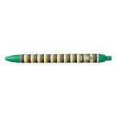 Guyana Flag Cute Patriotic Zwarte Inkt Pen (Voorkant)