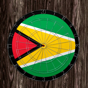 Guyana Flag Dartboard en Guyana/game board Dartbord
