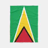Guyana Flag Fleece Deken (Voorkant)
