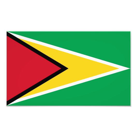 Guyana Flag Foto Afdruk (Voorkant)