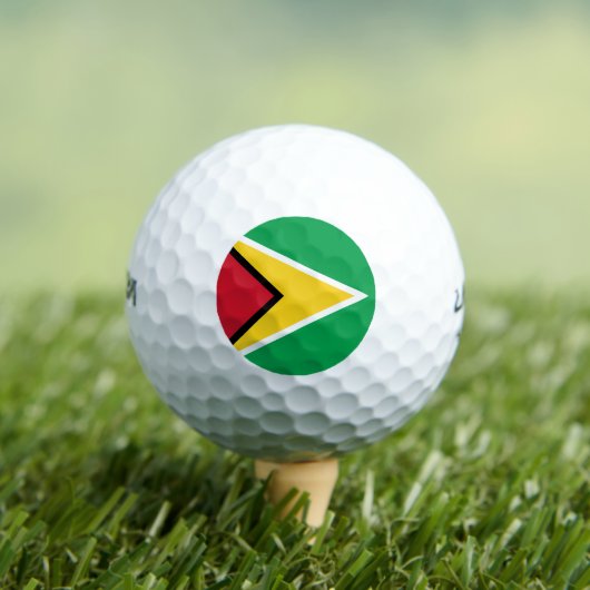 Guyana Flag Golfballen (Insitu Shirt)