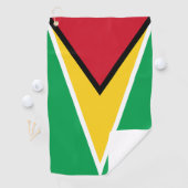 Guyana flag golfhanddoek (Insitu)