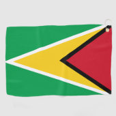 Guyana flag golfhanddoek (Horizontaal)