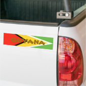 Guyana-Flag, GUYANA Bumpersticker (Op Truck)