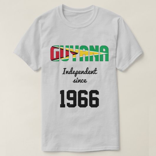 Guyana Flag Independence Celebration T-shirt (Design voorkant)