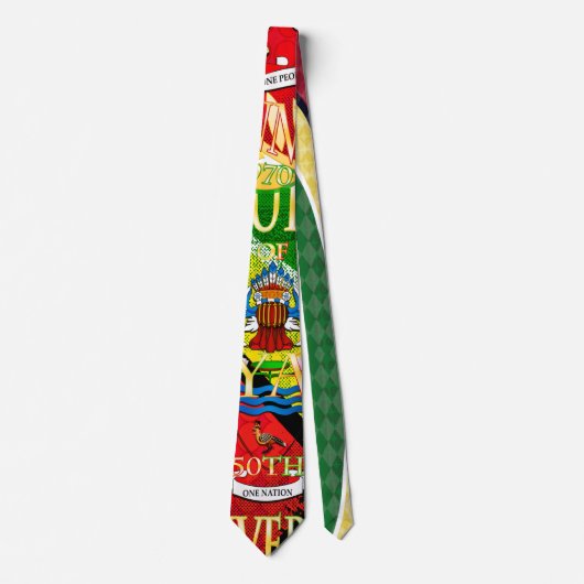 Guyana Flag Jaguar Stropdas door RokCloneDesigns (Voorkant)