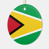 Guyana Flag Keramisch Ornament (Links)