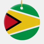 Guyana Flag Keramisch Ornament (Achterkant)