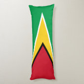 Guyana Flag Lichaamskussen (Achterkant (Verticaal))