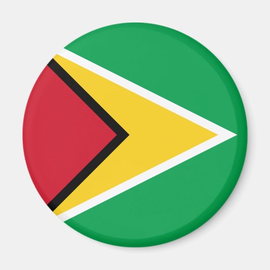 Guyana Flag Magneet (Voorkant)