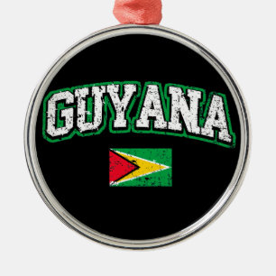 Guyana Flag Metalen Ornament