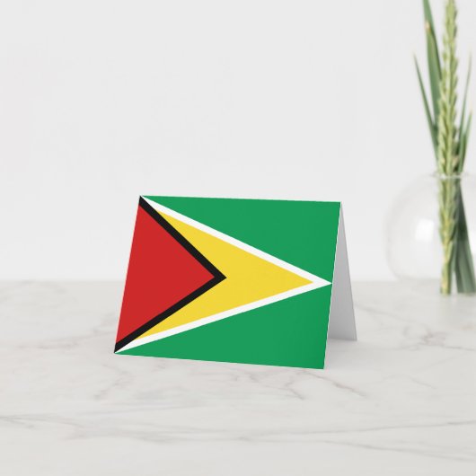 Guyana Flag Notecard Kaart (Voorkant)