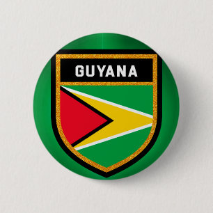 Guyana Flag Ronde Button 5,7 Cm