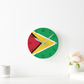 Guyana Flag Ronde Klok (Huis)