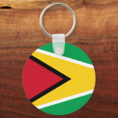 Guyana Flag Sleutelhanger (Voorkant)
