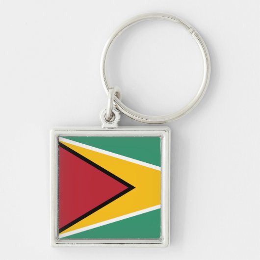 Guyana Flag Sleutelhanger (Voorkant)