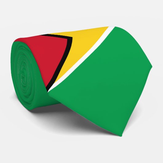 Guyana Flag Stropdas (Opgerold)