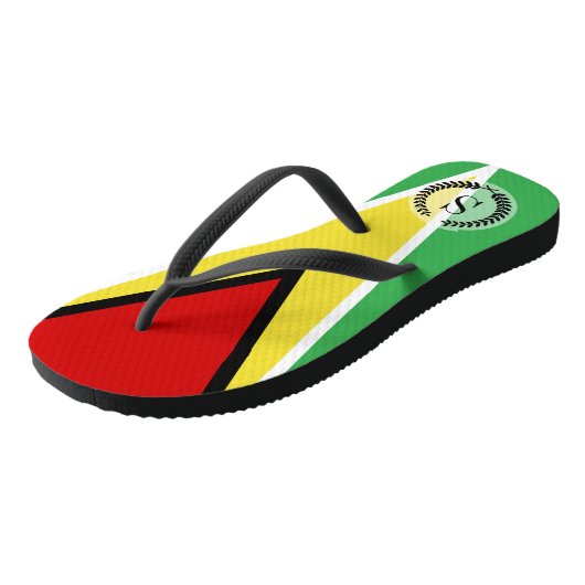 Guyana Flag Teenslippers (Schuin)