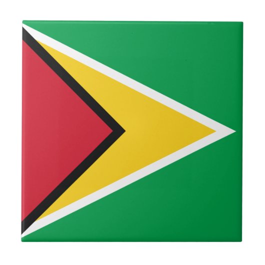Guyana Flag Tegeltje (Voorkant)