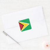 Guyana Flag Vierkante Sticker (Envelop)