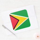 Guyana Flag Vierkante Sticker (Envelop)