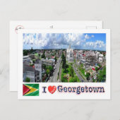 Guyana - Georgetown - I Love - Briefkaart (Voorkant / Achterkant)