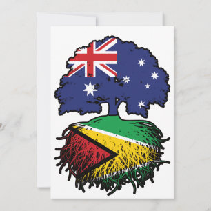 Guyana Guyanese Australia Tree Roots Kaart