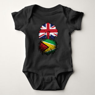 Guyana Guyanese British UK Tree Roots Flag Romper