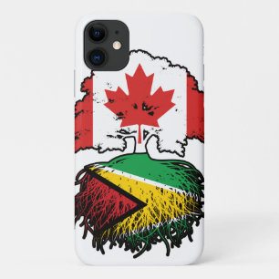 Guyana Guyanese Canadian Canada Tree Roots Flag iPhone 11 Hoesje