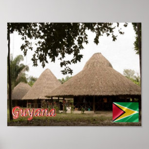 Guyana - Houses - Poster