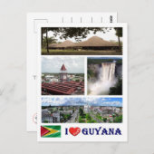 Guyana - I Love - Briefkaart (Voorkant / Achterkant)