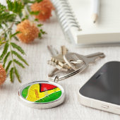 Guyana Independence Anniversary  Sleutelhanger (Zijkant)