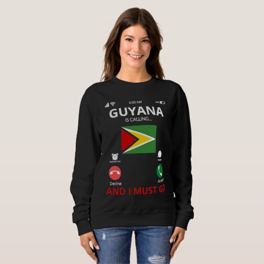 Guyana Is Calling Trui (Voorkant volledig)