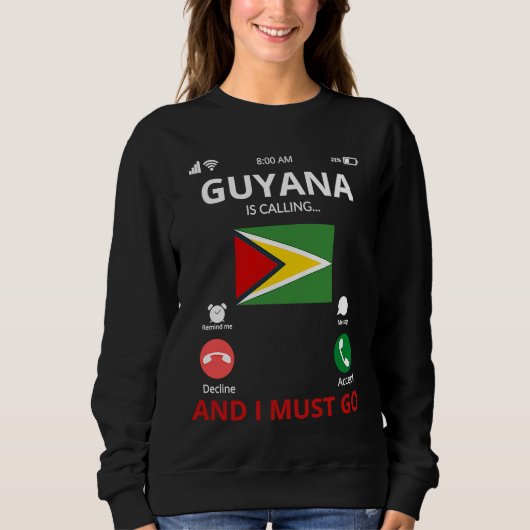 Guyana Is Calling Trui (Voorkant)