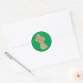 Guyana Kaart Sticker (Envelop)