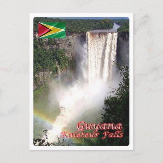 Guyana - Kaieteur Herfsten - Briefkaart (Voorkant)
