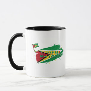 Guyana Kwast Ontwerp Caraïbische Trots Mok