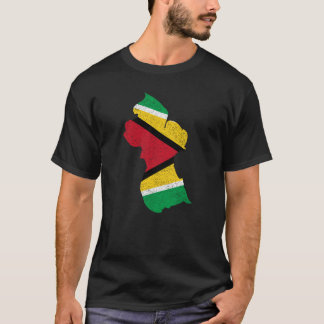 Guyana Land met Guyanese vlag T-shirt